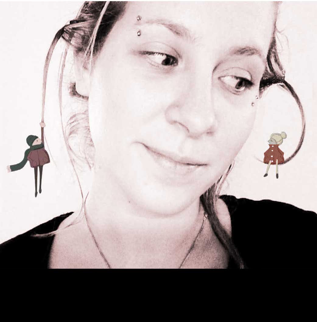 Ilustratorka Anja Držanič. "Najboljša stvar pri ustvarjanju nagajivih ilustracij je, ko vidiš nasmeh na obrazu nekoga, ki gleda tvoje delo."