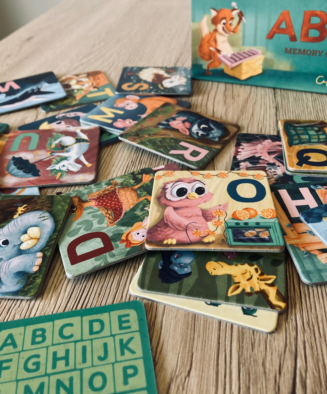 Seznam besed v ABC memory game - ANGLEŠKA ABECEDA