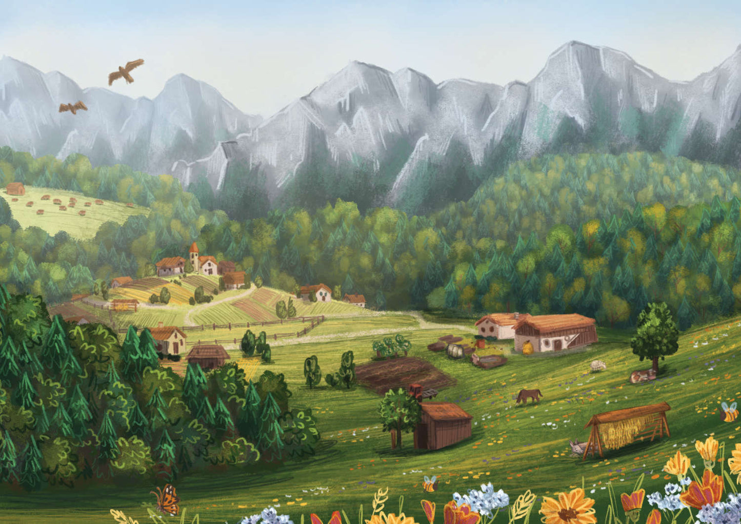 Skica kmetije strica Matije