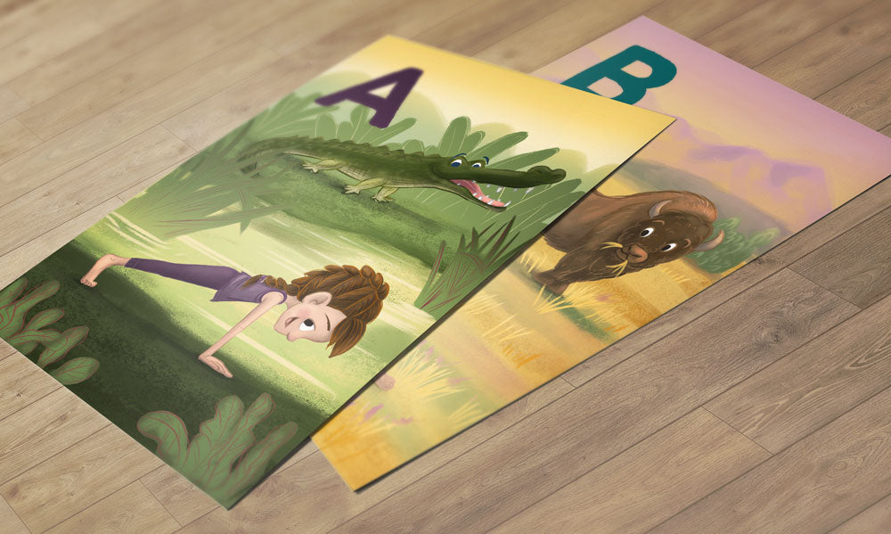 Joga kartice z abecedo